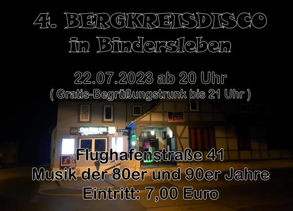 4.Bergkreisdisco in Bindersleben